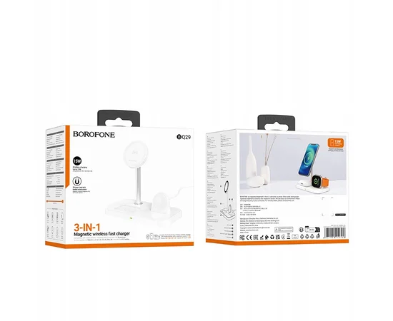 БЗУ BOROFONE BQ29 Feliz 3in1 White