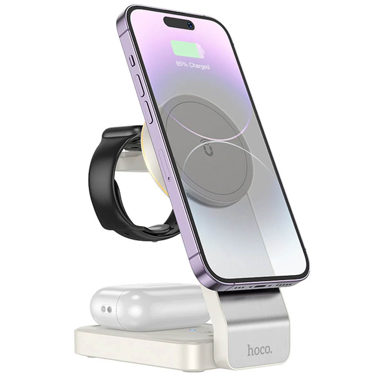 БЗУ Hoco CQ3 Motorcycle 3in1 Milky White