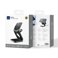 БЗУ WIWU Wi-W035 Mag Go 3 in 1 Wireless Charger Black