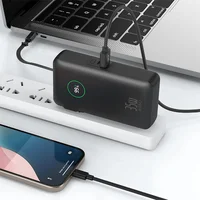 Портативное ЗУ Power Bank WIWU Wi-P049 PD20W with cable 10000 mAh Black