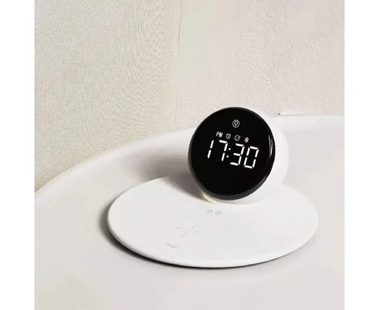 БЗУ WIWU Wi-W017 15W Wireless Charger+Digital Alarm+Bluetooth Speaker White