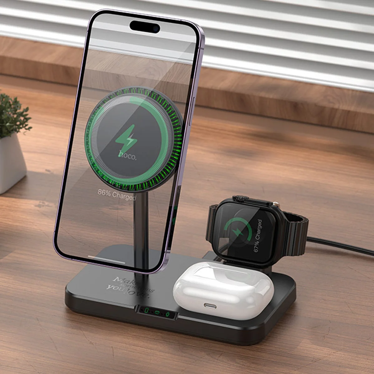 БЗУ Hoco CQ12 Joyfull 3in1 Black