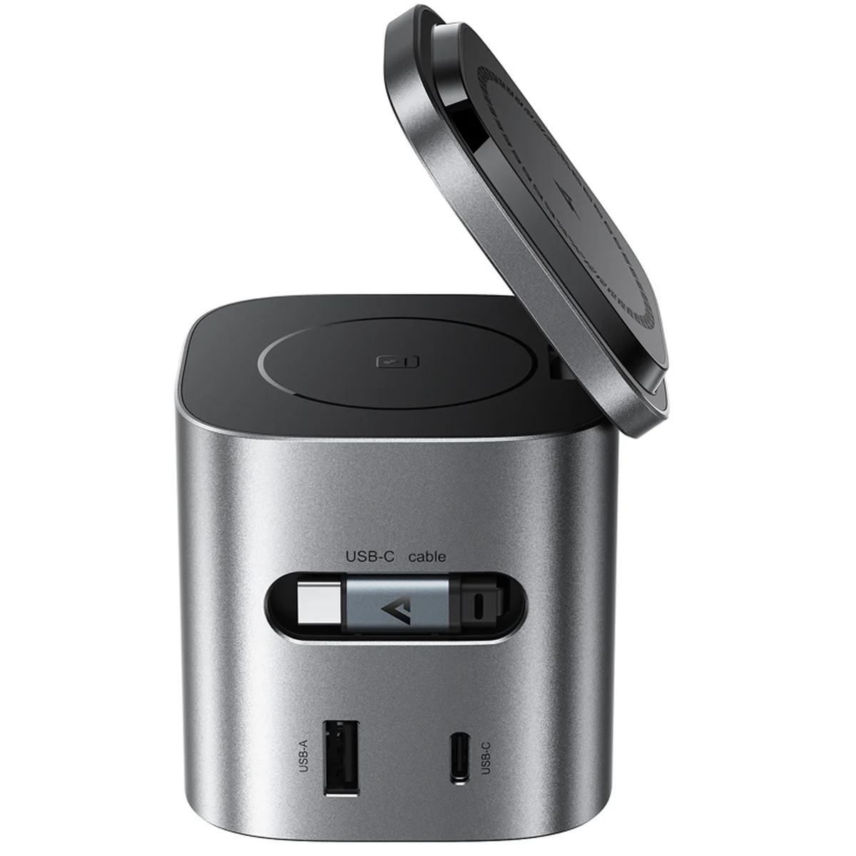 БЗУ Acefast Z9 6in1 35W GaN + СЗУ 45W Metal grey