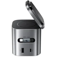 БЗУ Acefast Z9 6in1 35W GaN + СЗУ 45W Metal grey