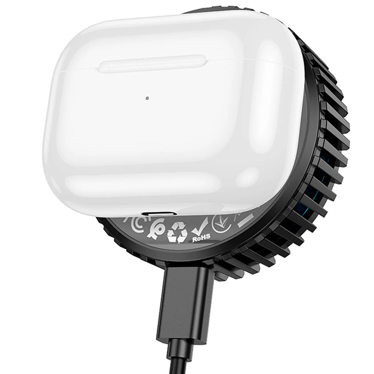 БЗУ Hoco CW57 Air-cooled 15W magnetic wireless fast charger Black