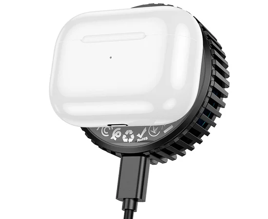 БЗУ Hoco CW57 Air-cooled 15W magnetic wireless fast charger Black