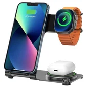 БЗУ WIWU Wi-W005 3 in 1 wireless charger Black