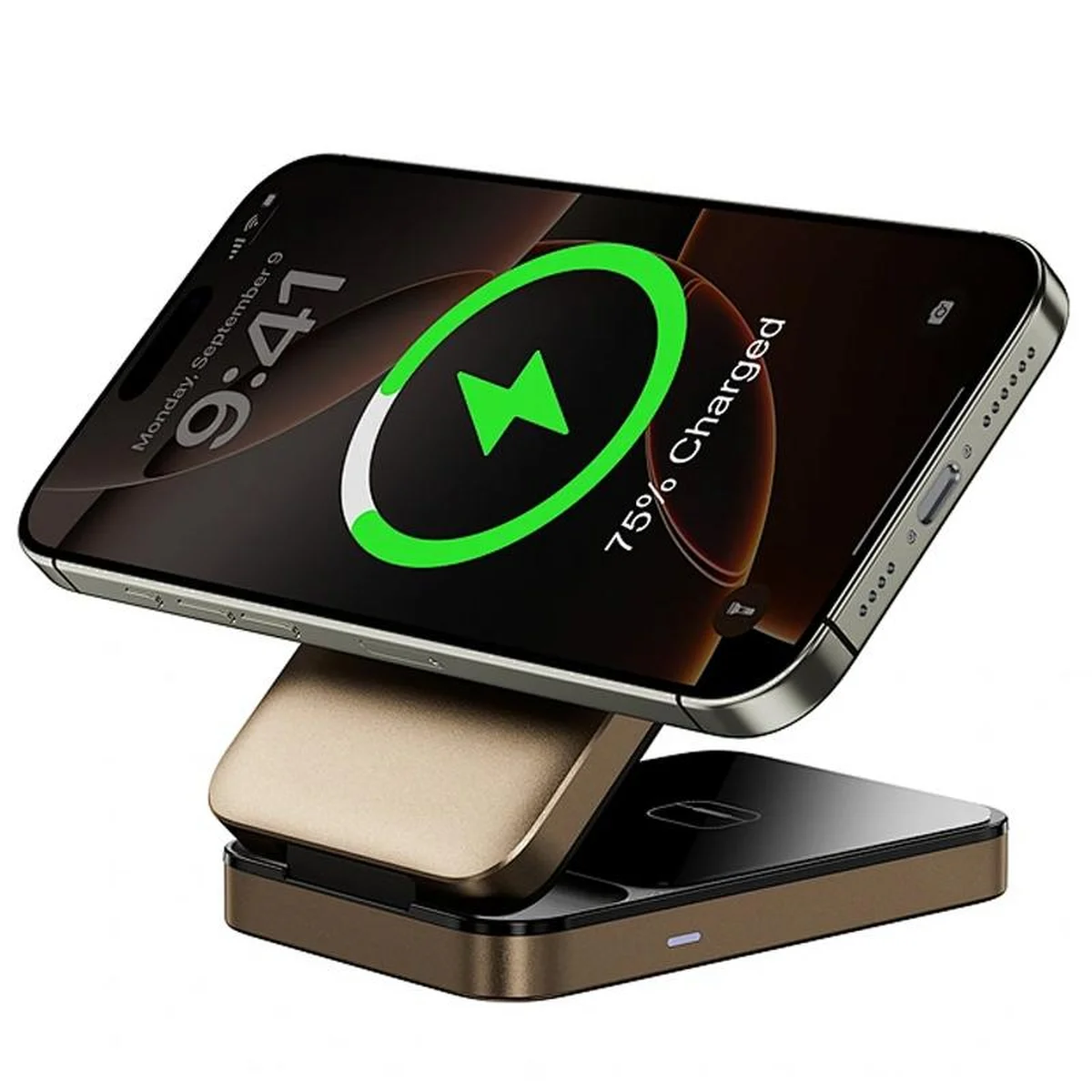 БЗУ WIWU Wi-W038 Triple 3 in 1 wireless charger Gold