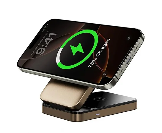 БЗУ WIWU Wi-W038 Triple 3 in 1 Wireless Charger Gold