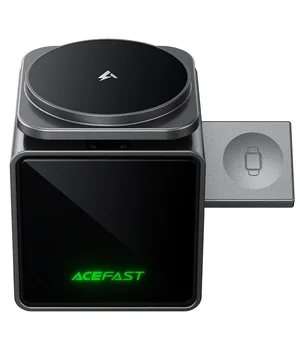 БЗУ Acefast E34 desktop 3in1 15W Gray