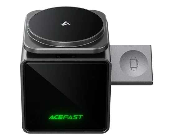 БЗУ Acefast E34 desktop 3in1 15W Gray