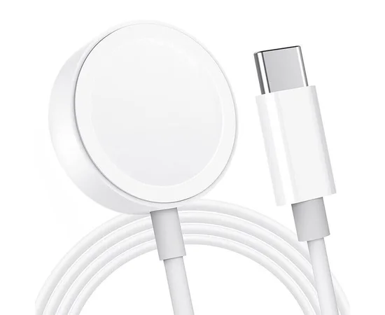 БЗУ Magnetic Fast Charger to USB-C Cable for Apple Watch (AAA+) (box) White
