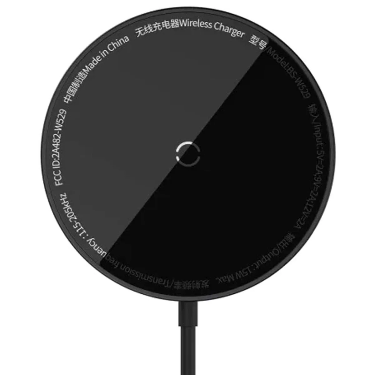БЗУ Baseus Simple Mini3 Magnetic Wireless Charger 15W (CCJJ0400) Black