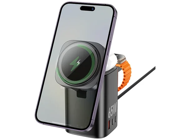 БЗУ Hoco CQ20A Clever 6in1 PD65W Black