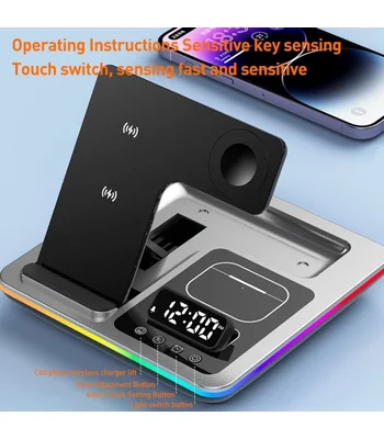 БЗУ + годинник A93 4in1 Silver