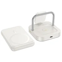 БЗУ Hoco CQ16 Astute 4in1 + Power Bank PD20W 10000 mAh Milky White