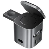 БЗУ Acefast Z9 6in1 35W GaN + СЗУ 45W Metal grey
