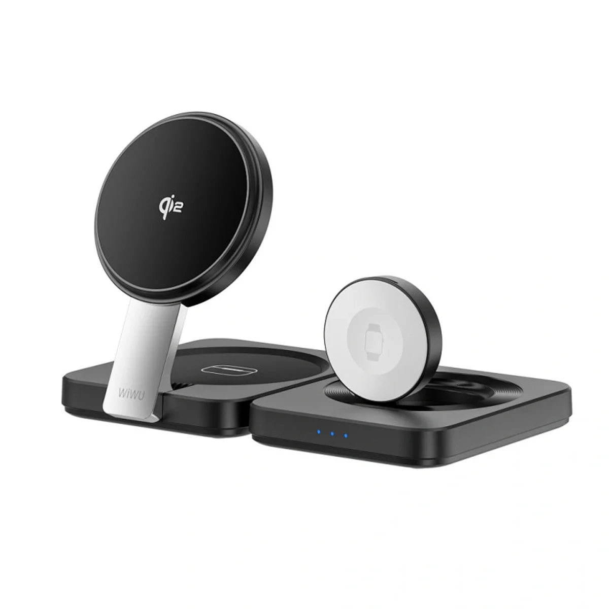 БЗУ WIWU Wi-W028 QI2 3 in 1 wireless charger Black