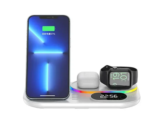 БЗУ + часы A06 4in1 White