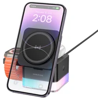 БЗУ BOROFONE BQ34 Square 3in1 15W Black