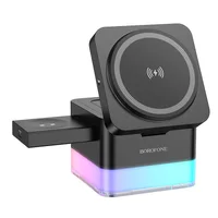 БЗУ BOROFONE BQ34 Square 3in1 15W Black