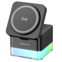 БЗУ BOROFONE BQ34 Square 3in1 15W Black