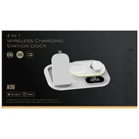 БЗУ + часы A06 4in1 White