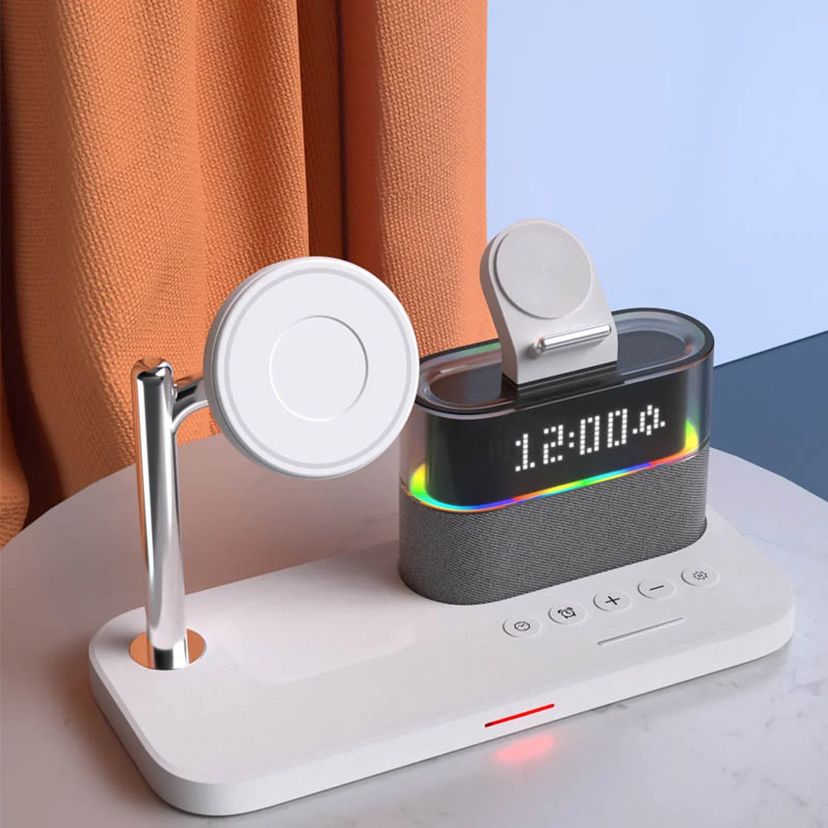 БЗУ + часы C09 4in1 White