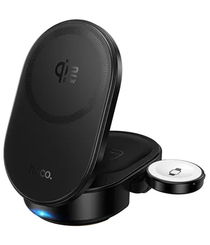 БЗУ Hoco CQ23 Pole Qi2.2 3-in-1 Black