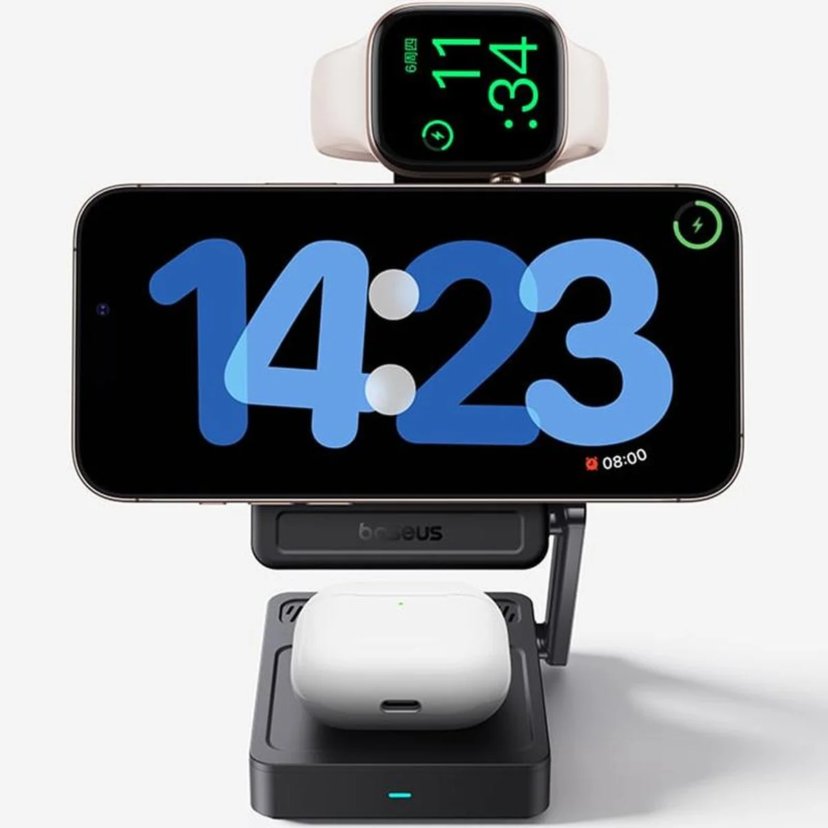 БЗУ Baseus PicoGo AF21 Portable 3in1 35W Qi2.2 + СЗУ 45W (E02054) Cosmic Black