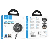 БЗУ Hoco CW57 Air-cooled 15W magnetic wireless fast charger Black