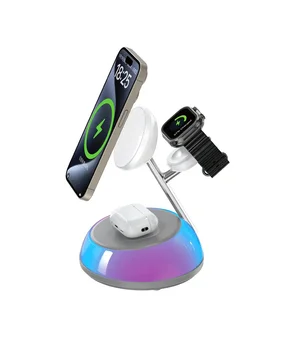 БЗУ WIWU Wi-W036 Aurora 3 in 1 wireless charger White