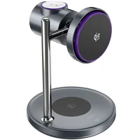 БЗУ WIWU Wi-W041 Space Qi2 3 in 1 wireless charger Black