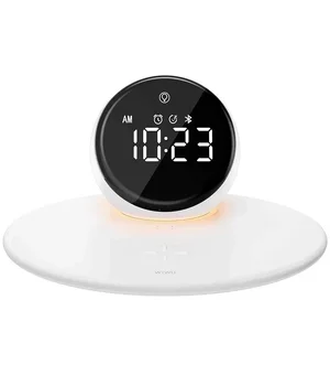 БЗУ WIWU Wi-W017 15W Wireless Charger+Digital Alarm+Bluetooth Speaker White БЗУ WIWU Wi-W017 15W Wireless Charger+Digital Alarm+Bluetooth Speaker White