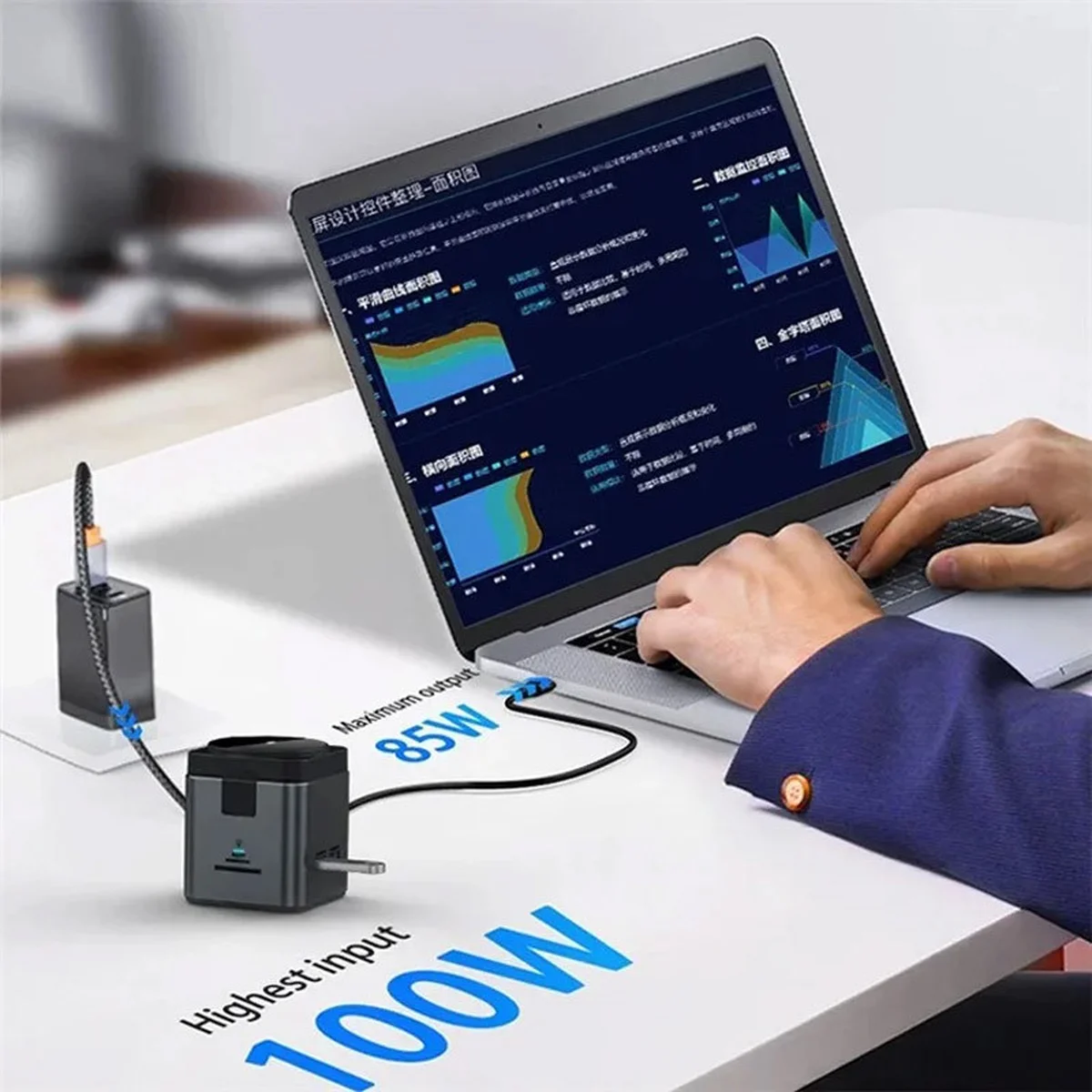 БЗУ + HUB WIWU Wi-W025 Cub 9in1 USB-C Gray