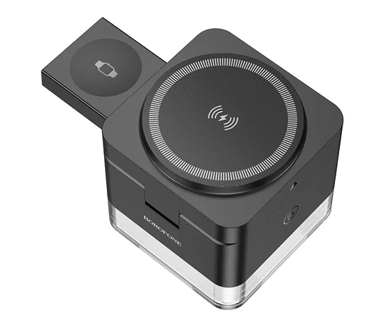 БЗУ BOROFONE BQ34 Square 3in1 15W Black