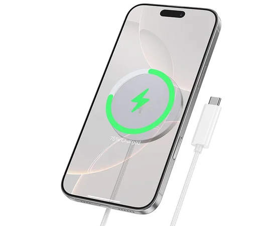 БЗУ Hoco CW63 Fast Qi2 magnetic 15W White