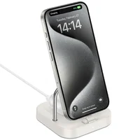 БЗУ Hoco CQ16B Astute 2in1 15W Milky White