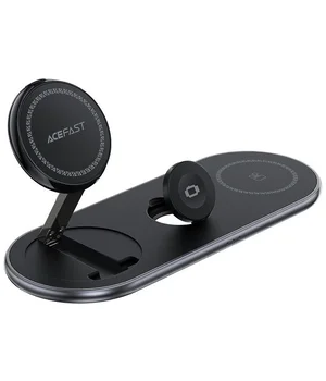 БЗУ Acefast E19 Qi2 desktop 3-in-1 Black БЗУ Acefast E19 Qi2 desktop 3-in-1 Black