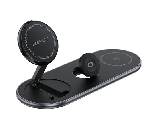 БЗУ Acefast E19 Qi2 desktop 3-in-1 Black