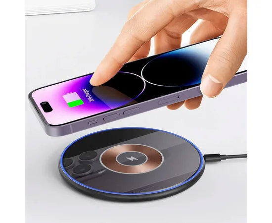 БЗУ WIWU Wi-W013 15W wireless charger Black