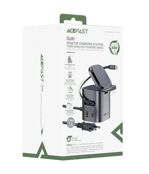 БЗУ Acefast Z9 6in1 35W GaN + СЗУ 45W Metal grey