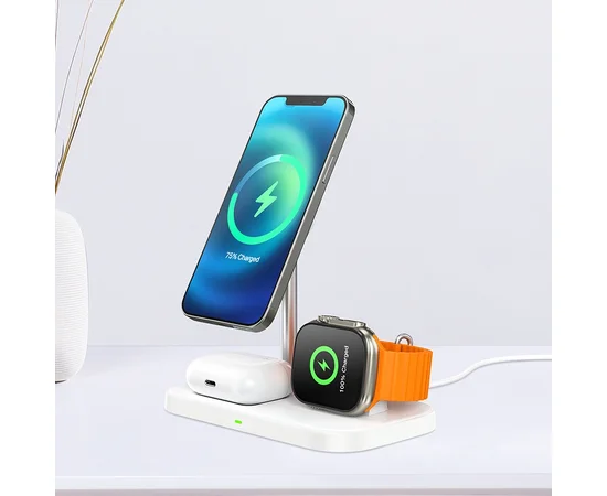 БЗУ BOROFONE BQ29 Feliz 3in1 White