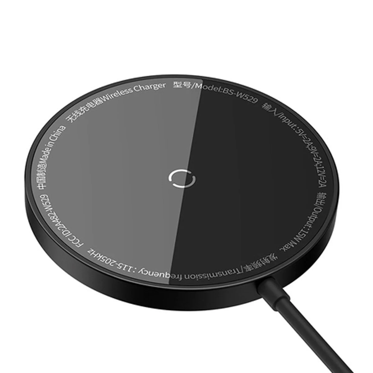 БЗУ Baseus Simple Mini3 Magnetic Wireless Charger 15W (CCJJ0400) Black