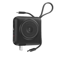 Портативное ЗУ Power Bank WIWU Wi-P051 6 in 1 PD45W с БЗУ 15000 mAh Black