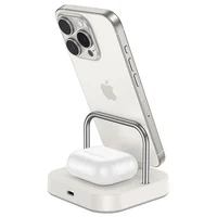 БЗУ Hoco CQ16B Astute 2in1 15W Milky White