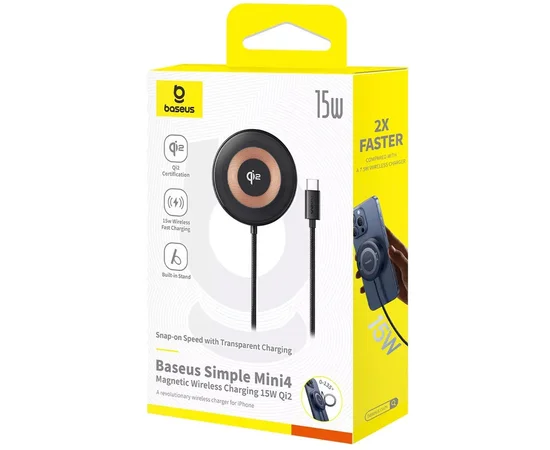 БЗУ Baseus Simple Mini4 Qi2 15W (P10273300121-0) Cosmic Black