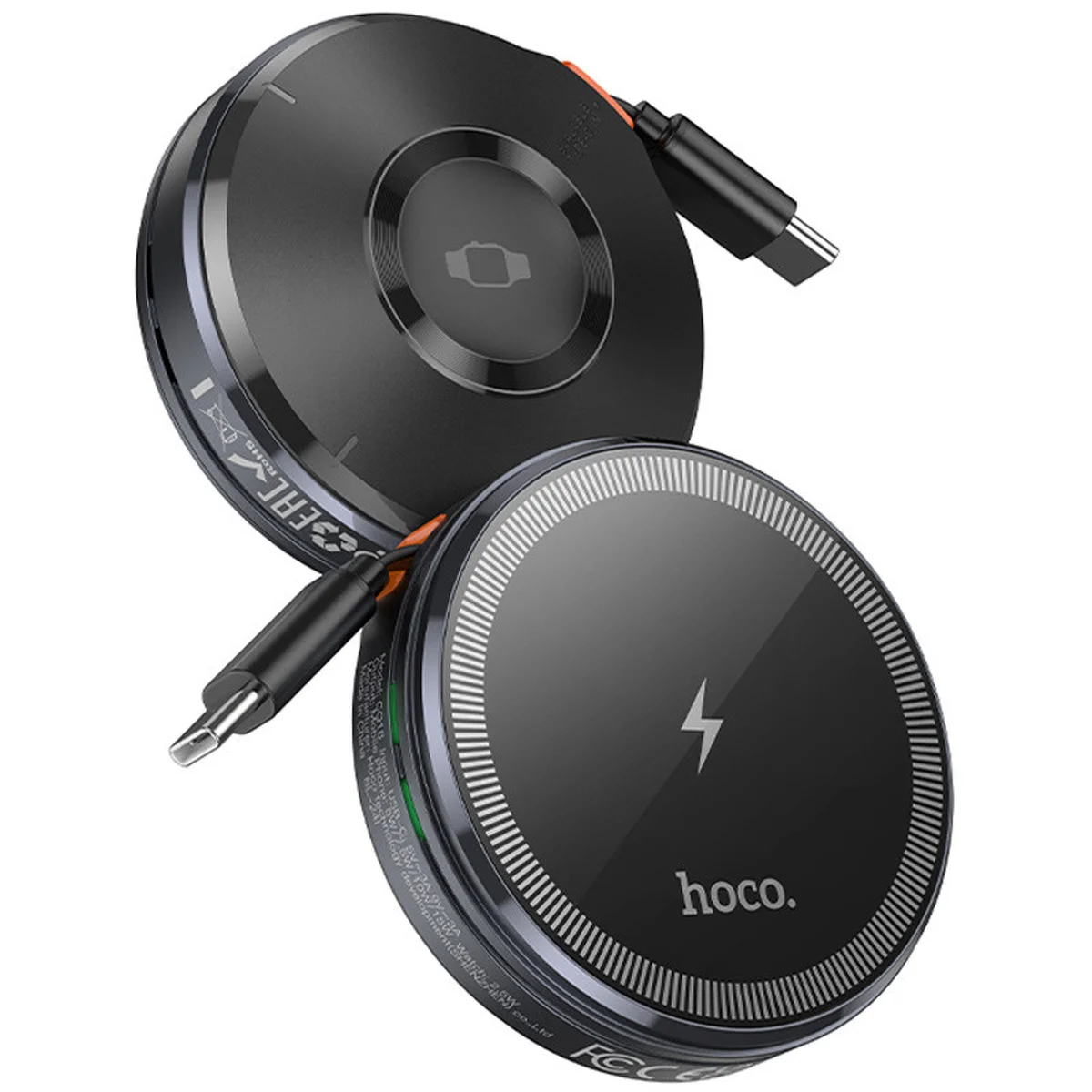 БЗУ Hoco CQ18 Flash 2in1 Magnetic + iWatch (з retractable cable Type-C)