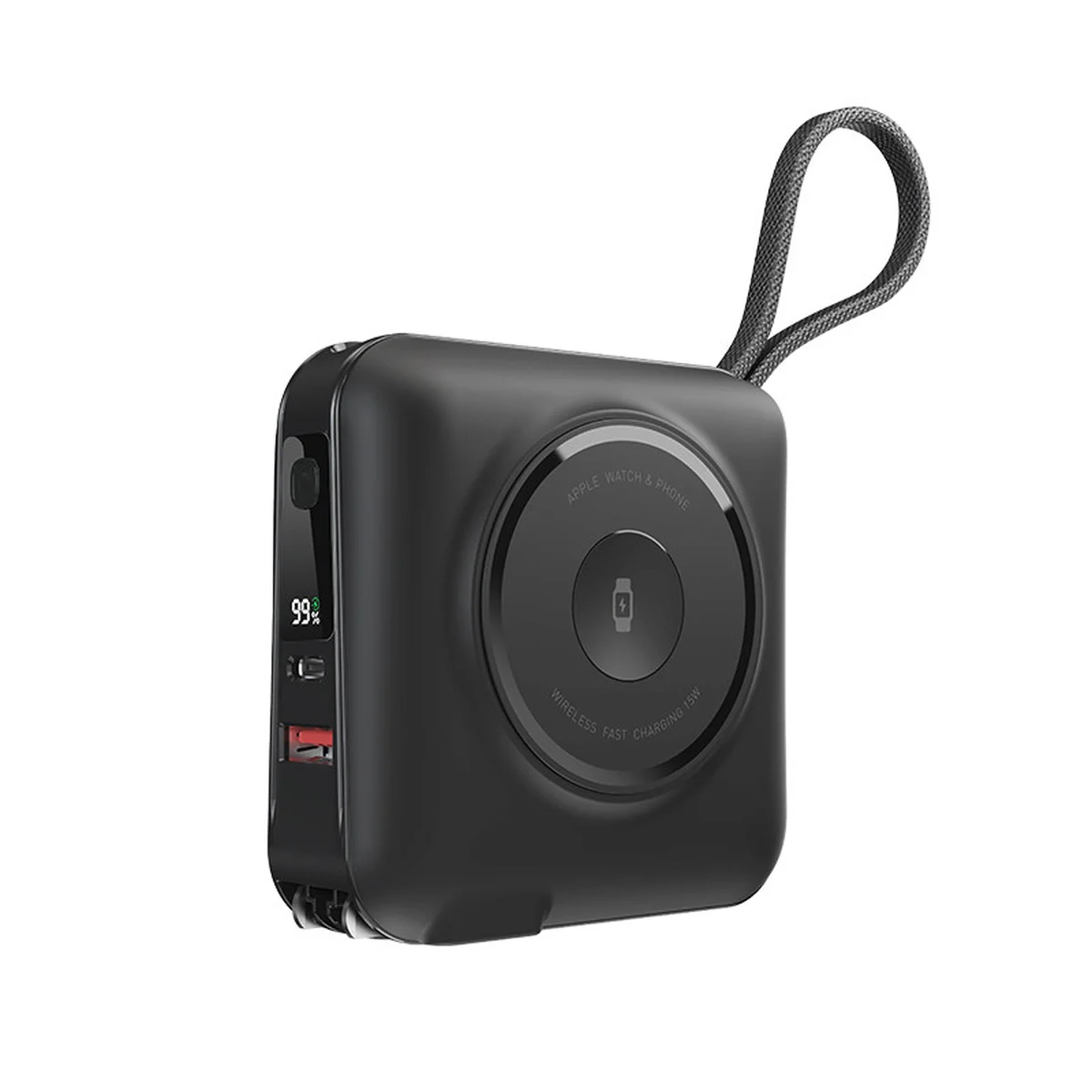 Портативное ЗУ Power Bank WIWU Wi-P051 6 in 1 PD45W с БЗУ 15000 mAh Black