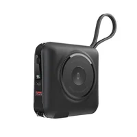 Портативное ЗУ Power Bank WIWU Wi-P051 6 in 1 PD45W с БЗУ 15000 mAh Black